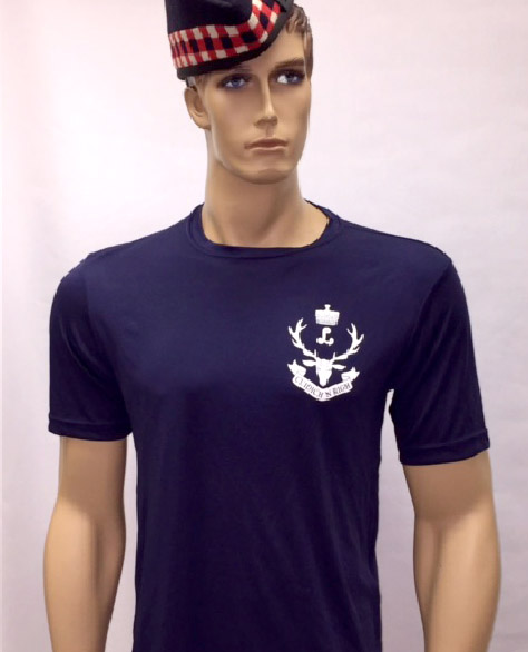 Navy Blue Wicking Shirt — Seaforth Highlanders